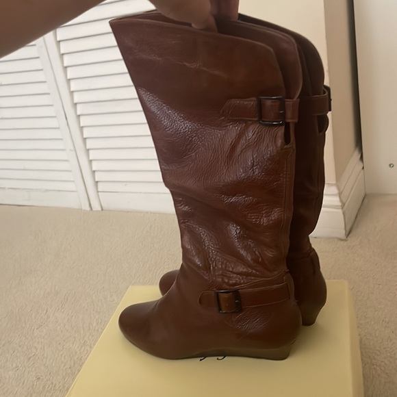 Brown Leather Riding Boots - Picture 2 of 2